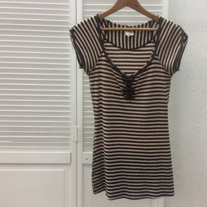 Free People We The Free Striped T-Shirt- Size XS